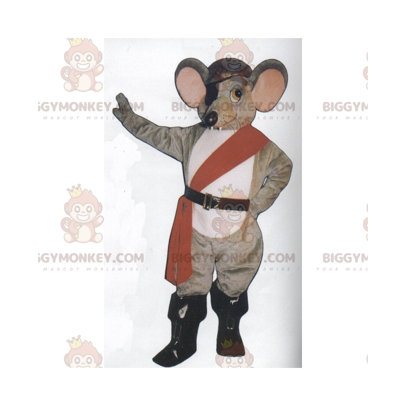 Costume de mascotte BIGGYMONKEY™ de souris en tenue de pirate -