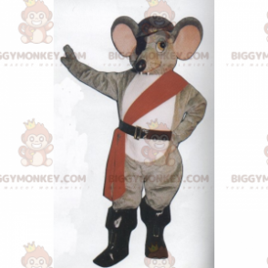 Costume da mascotte da topo BIGGYMONKEY™ in costume da pirata -