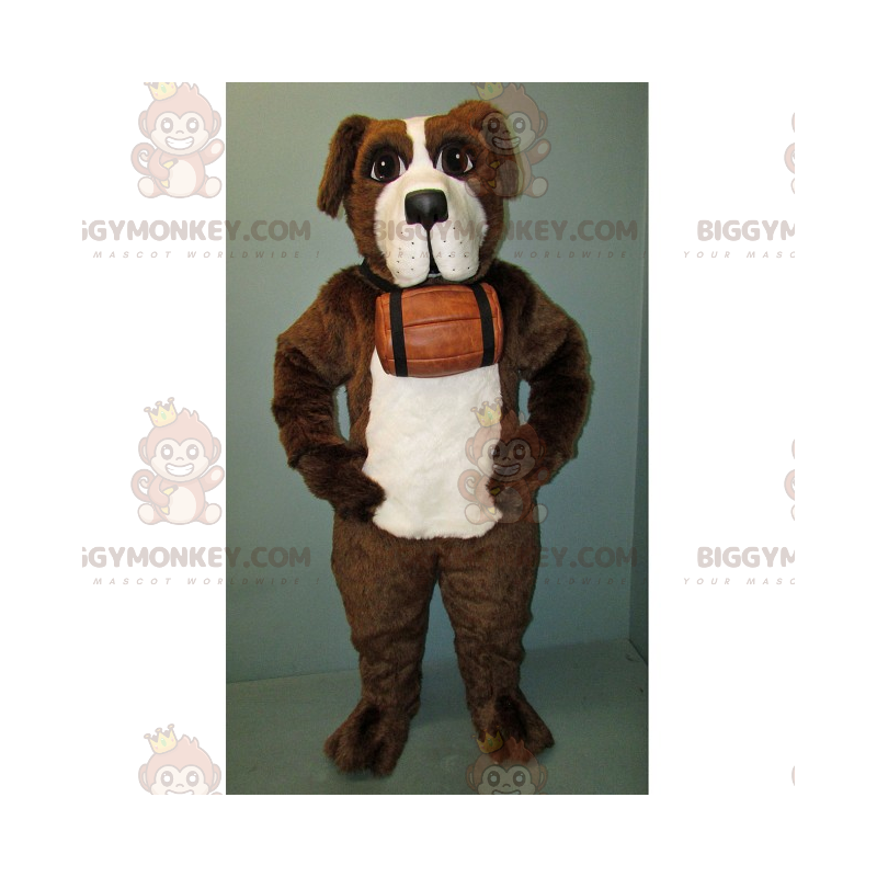 Costume da mascotte BIGGYMONKEY™ in pelle di Formato L (175-180 CM)