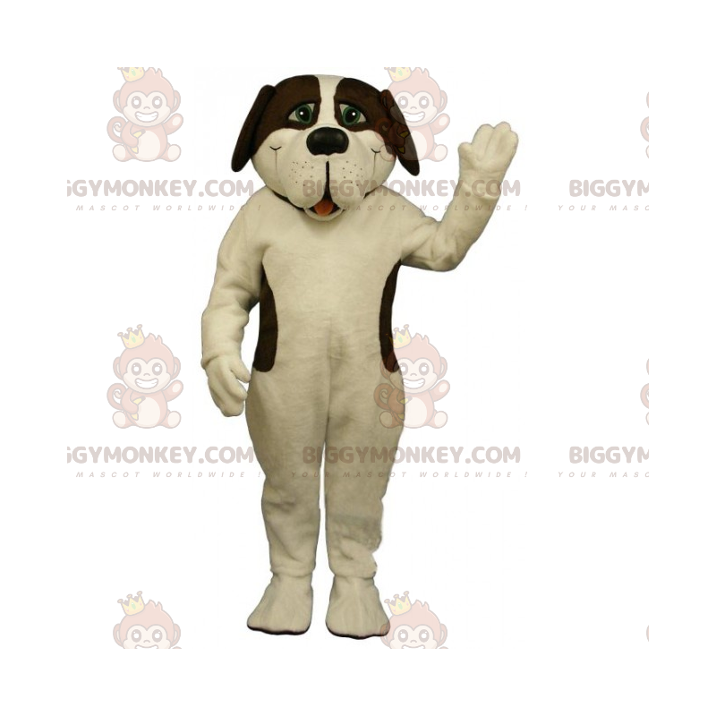 BIGGYMONKEY™ Costume da mascotte di San Bernardo Macchie bianche e marroni