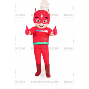 Costume de mascotte BIGGYMONKEY™ de super héros - Flash -