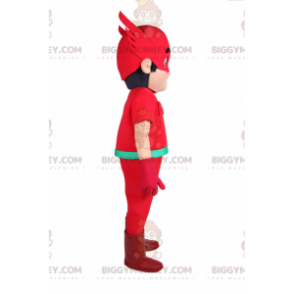 Costume de mascotte BIGGYMONKEY™ de super héros - Flash -