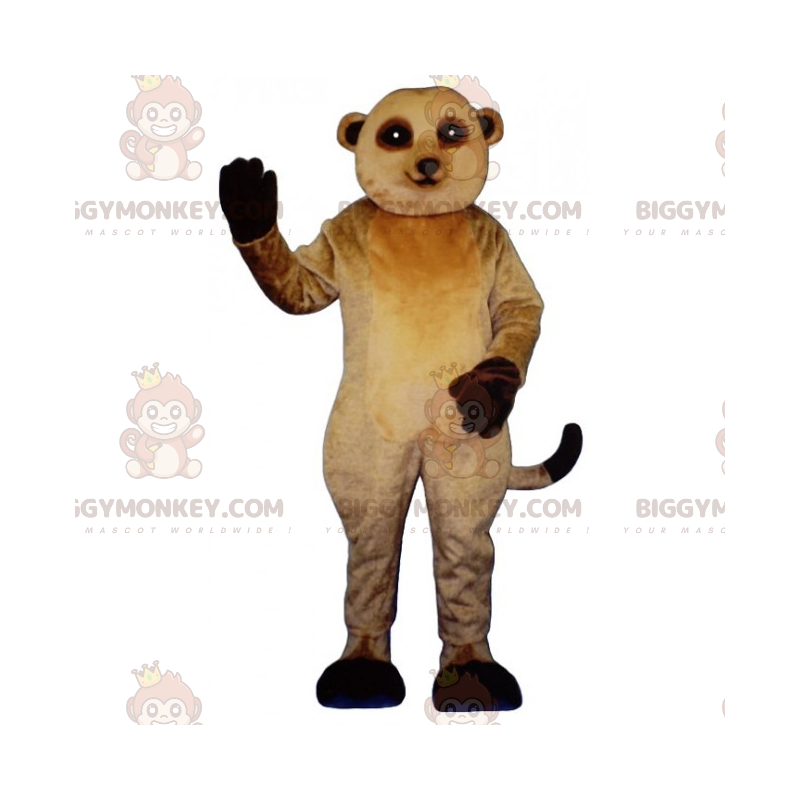 Black Legged Meerkat BIGGYMONKEY™ Maskotdräkt - BiggyMonkey