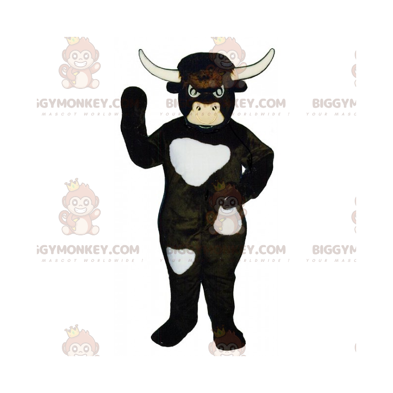 White Spotted Bull BIGGYMONKEY™ maskotdräkt - BiggyMonkey maskot