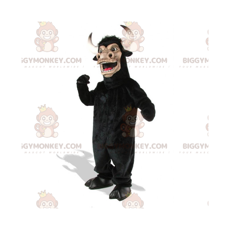 BIGGYMONKEY™ Disfraz de mascota de toro grande con cuernos