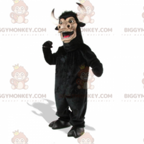 BIGGYMONKEY™ Mascottekostuum met grote ronde gehoornde stier -