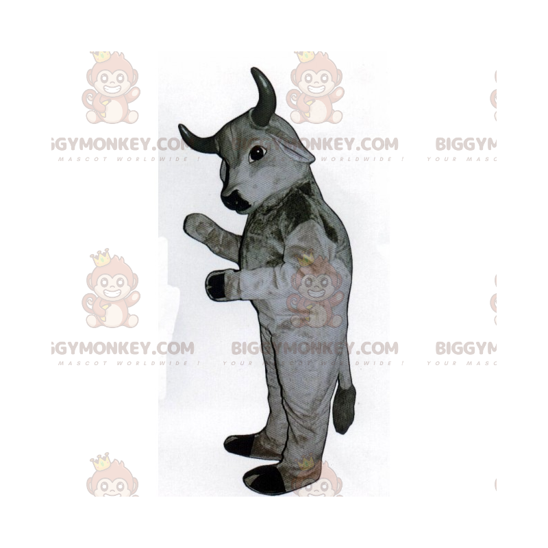 Costume de mascotte BIGGYMONKEY™ de taureau gris -