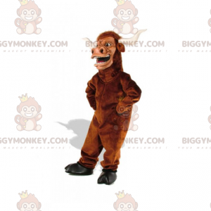 Brown Bull BIGGYMONKEY™ maskotkostume - Biggymonkey.com