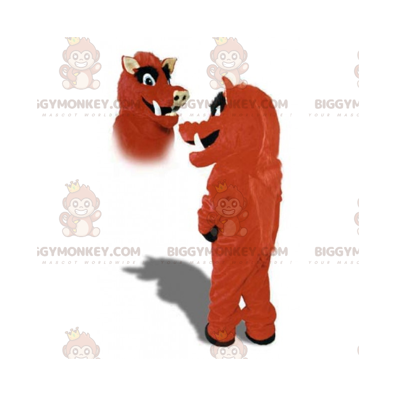 Red and Black Bull BIGGYMONKEY™ mascottekostuum -