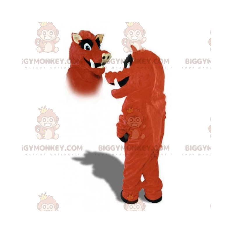 Red and Black Bull BIGGYMONKEY™ Maskottchen-Kostüm -