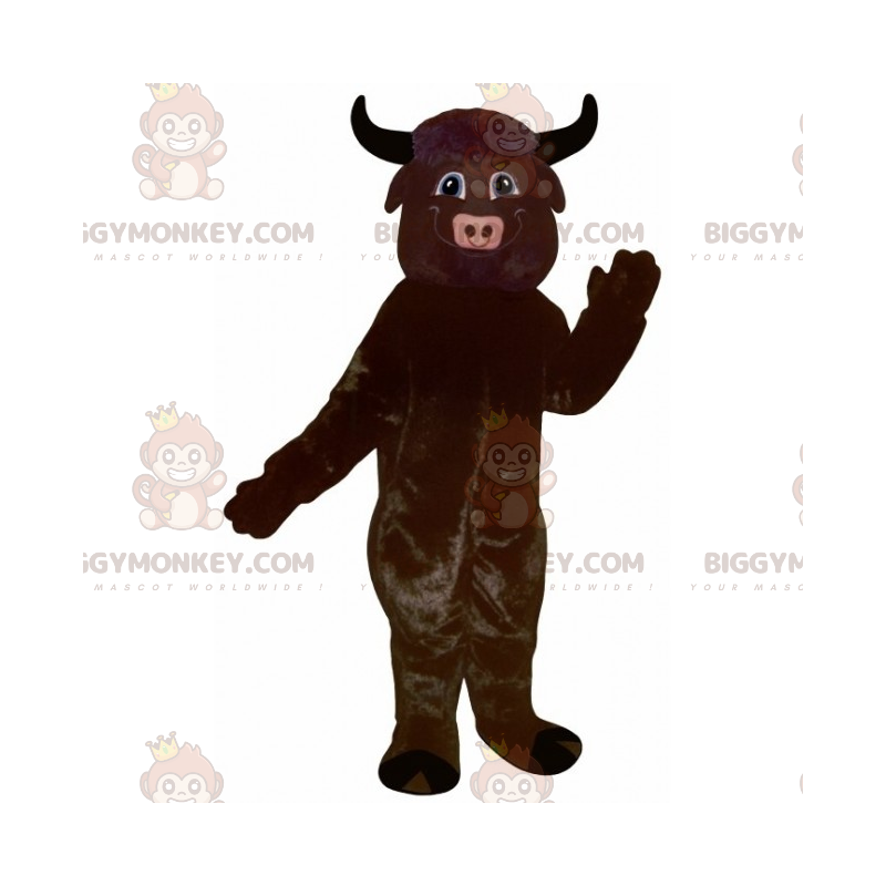 Traje de mascote BIGGYMONKEY™ de uma cor de touro –