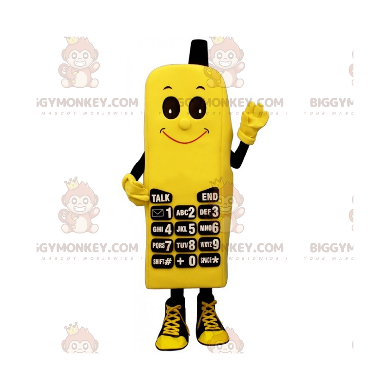 Costume da mascotte BIGGYMONKEY™ del telefono con faccina