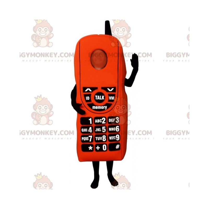 BIGGYMONKEY™-mascottekostuum voor mobiele telefoon -