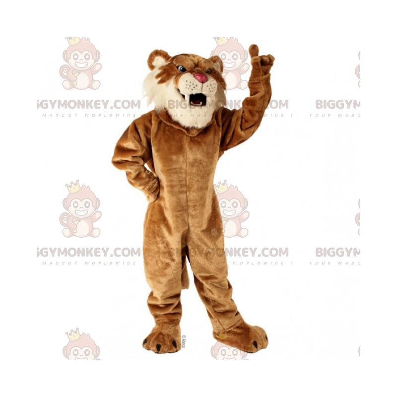 Sabeltand Tiger BIGGYMONKEY™ maskotkostume - Biggymonkey.com