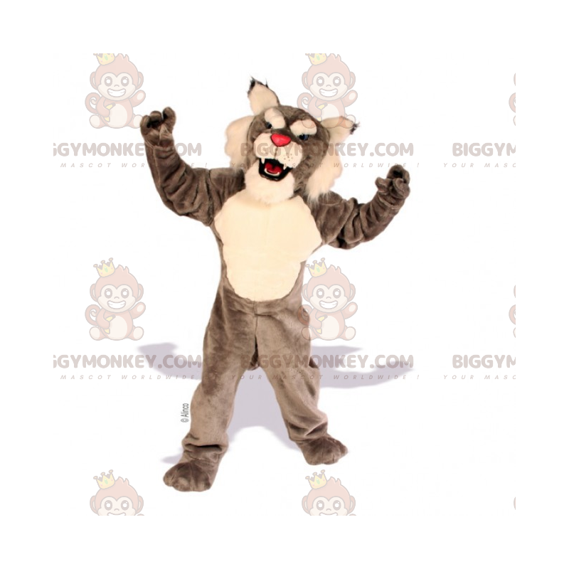 Red Nosed Tiger BIGGYMONKEY™ Maskottchen-Kostüm -