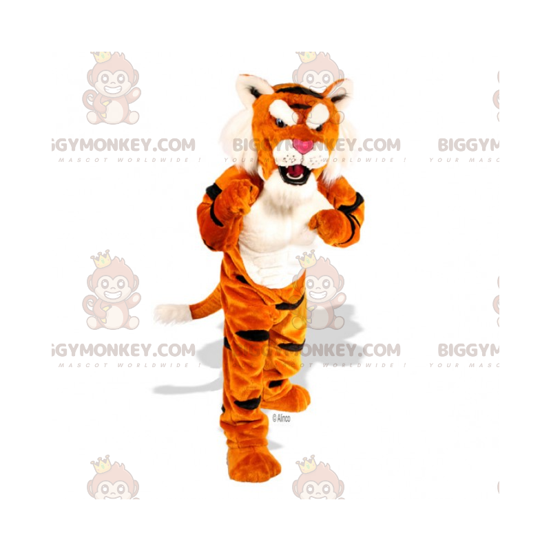 Costume da mascotte BIGGYMONKEY™ tigre dai capelli morbidi -