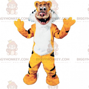 Traje de mascote Tiger BIGGYMONKEY™ com algumas listras –