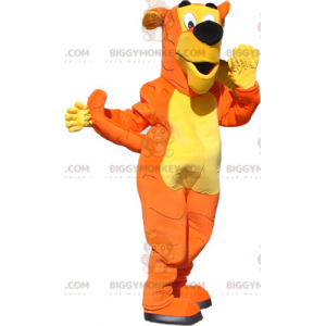 Costume de mascotte BIGGYMONKEY™ de tigre bicolore Orange et