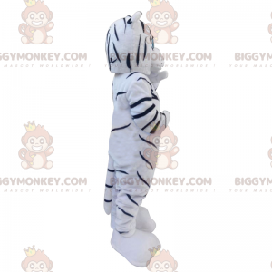 Witte en zwarte tijger BIGGYMONKEY™ mascottekostuum -