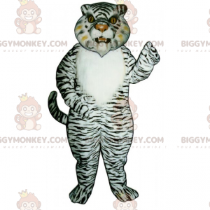 Disfraz de mascota Tigre de nieve BIGGYMONKEY™ - Biggymonkey.com