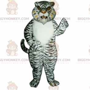 Snow Tiger BIGGYMONKEY™ Mascot Costume - Biggymonkey.com