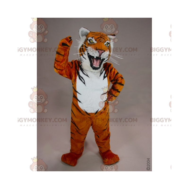 Traje de mascote de tigre raivoso BIGGYMONKEY™ – Biggymonkey.com