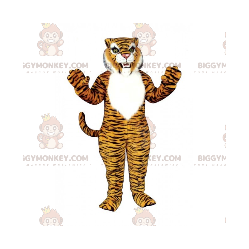 Costume da mascotte della tigre feroce BIGGYMONKEY™ -