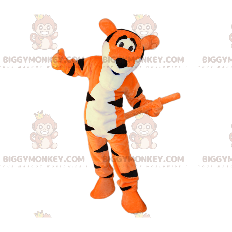 Costume da mascotte BIGGYMONKEY™ tigre arancione -