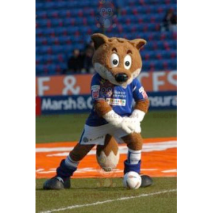 Disfraz de mascota Brown Fox BIGGYMONKEY™ en ropa deportiva -