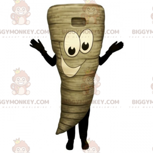 Tornado BIGGYMONKEY™ Mascot Costume with Smiling Face –