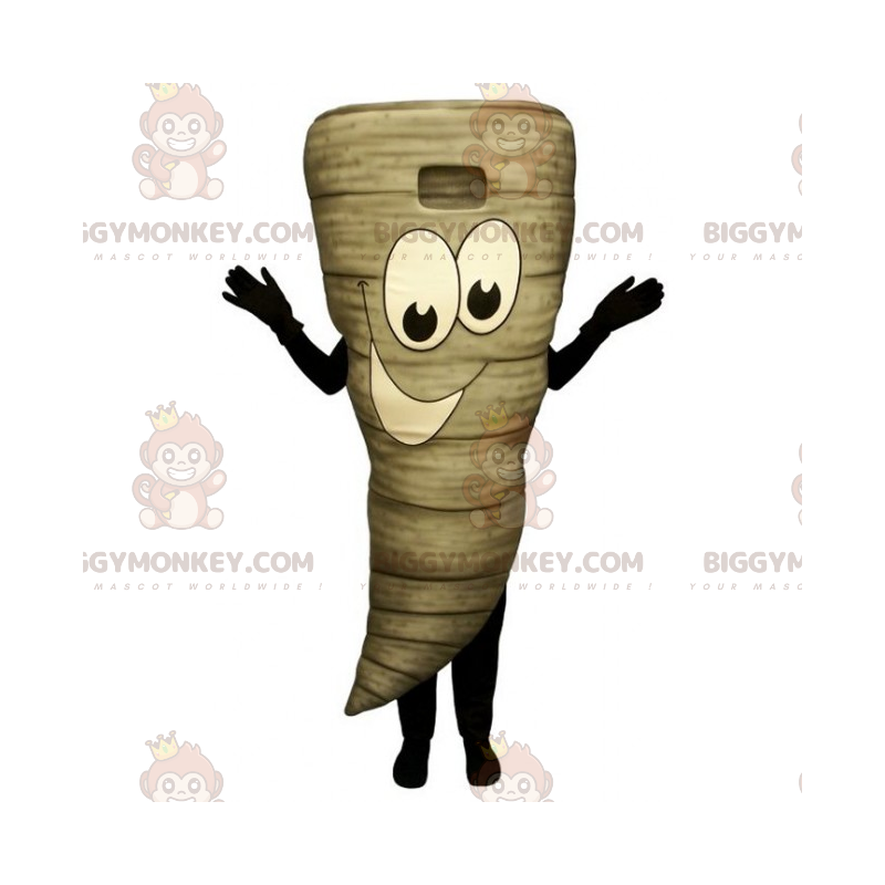 Costume da mascotte Tornado BIGGYMONKEY™ con faccina sorridente