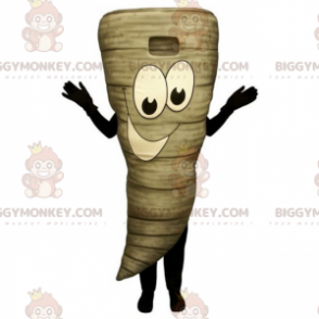 Tornado BIGGYMONKEY™ mascottekostuum met lachend gezicht -