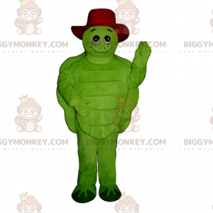 Costume de mascotte BIGGYMONKEY™ de tortue avec chapeau -