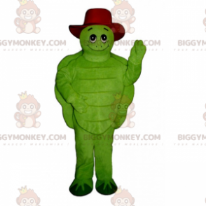 Costume de mascotte BIGGYMONKEY™ de tortue avec chapeau -