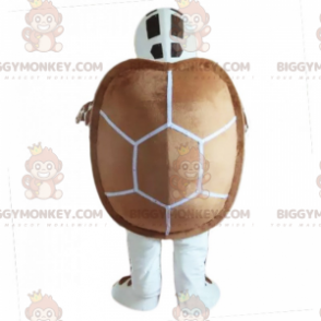 Costume mascotte BIGGYMONKEY™ tartaruga bianca e marrone -