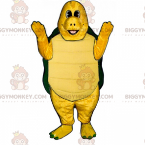 Lächelnde Schildkröte BIGGYMONKEY™ Maskottchen-Kostüm -