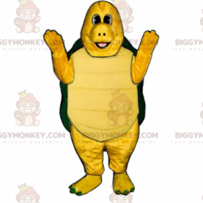 Traje de mascote de tartaruga sorridente BIGGYMONKEY™ –