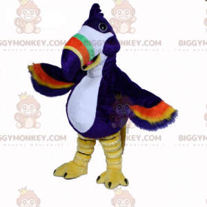 Traje de mascote multicolorido de tucano BIGGYMONKEY™ –
