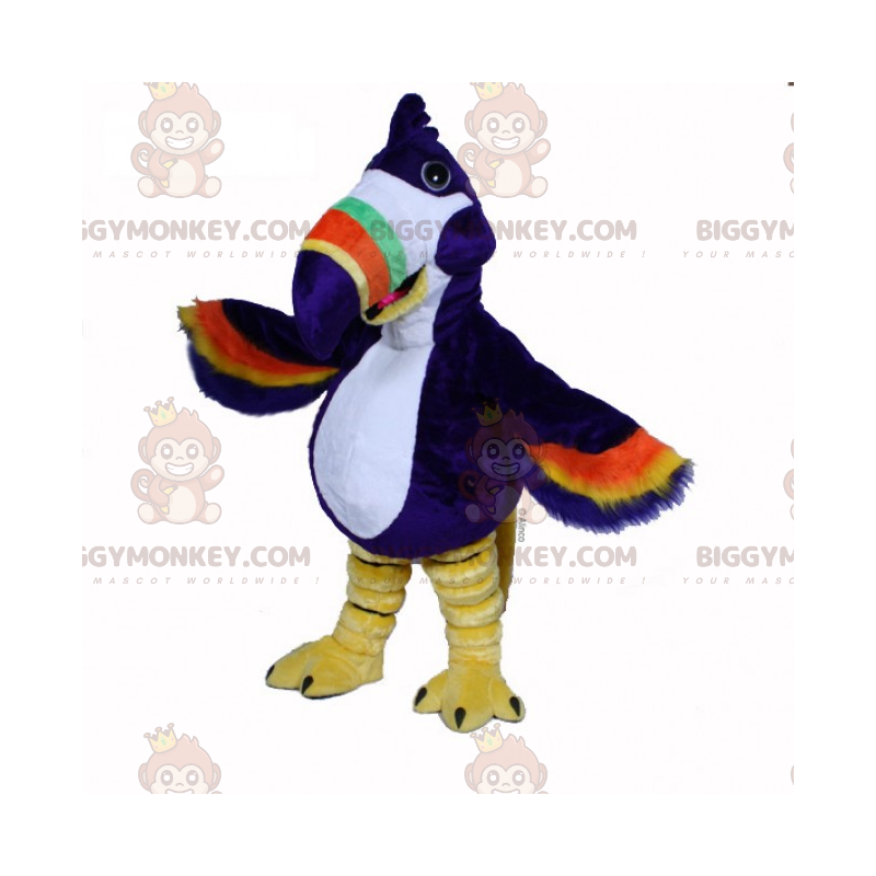 Flerfarvet Tucan BIGGYMONKEY™ maskotkostume - Biggymonkey.com