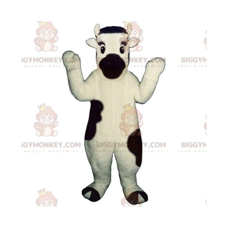Costume de mascotte BIGGYMONKEY™ de vachette au nez noir -