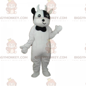 Cowhide BIGGYMONKEY™ Mascot Costume with Bow Tie –
