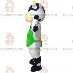 Traje de mascote de vaca BIGGYMONKEY™ com avental –