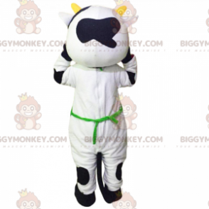 Costume de mascotte BIGGYMONKEY™ de vachette avec tablier -