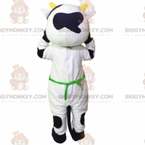 Traje de mascote de vaca BIGGYMONKEY™ com avental –