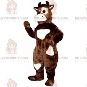 Costume da mascotte BIGGYMONKEY™ in pelle bovina con benda