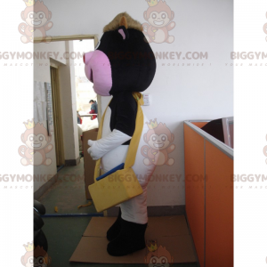 Praktisches Kuh-BIGGYMONKEY™-Maskottchen-Kostüm -