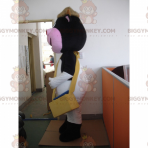 Costume de mascotte BIGGYMONKEY™ de vachette bricoleuse -