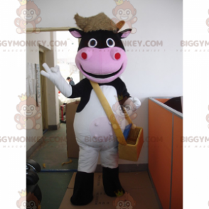 Costume de mascotte BIGGYMONKEY™ de vachette bricoleuse -