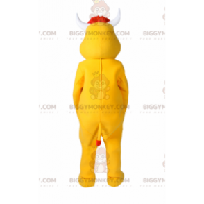 Disfraz de mascota BIGGYMONKEY™ de piel de vaca amarilla -