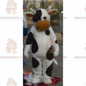 Hellbraune Nasenkuh BIGGYMONKEY™ Maskottchenkostüm -